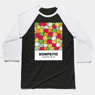 Kawaii Japanese candy Konpeito pattern design Baseball T-Shirt